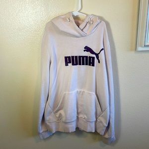 PUMA Blush pink and maroon hoodie